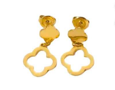 Lucky Clover Drop Earrings