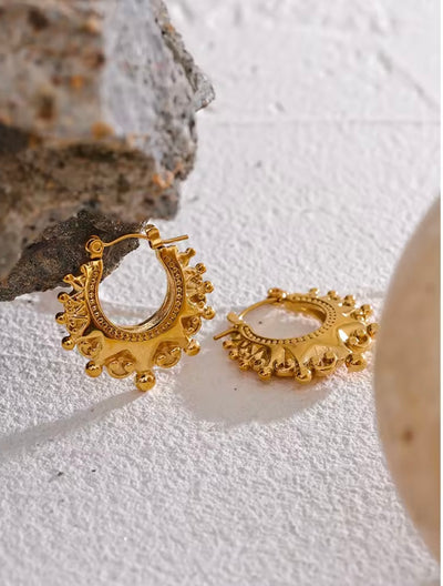 Lock In Hoop Earrings