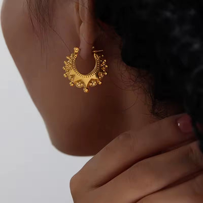 Lock In Hoop Earrings